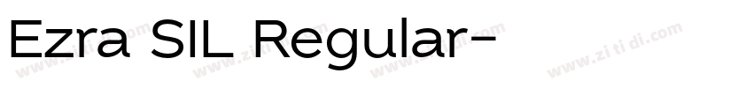 Ezra SIL Regular字体转换